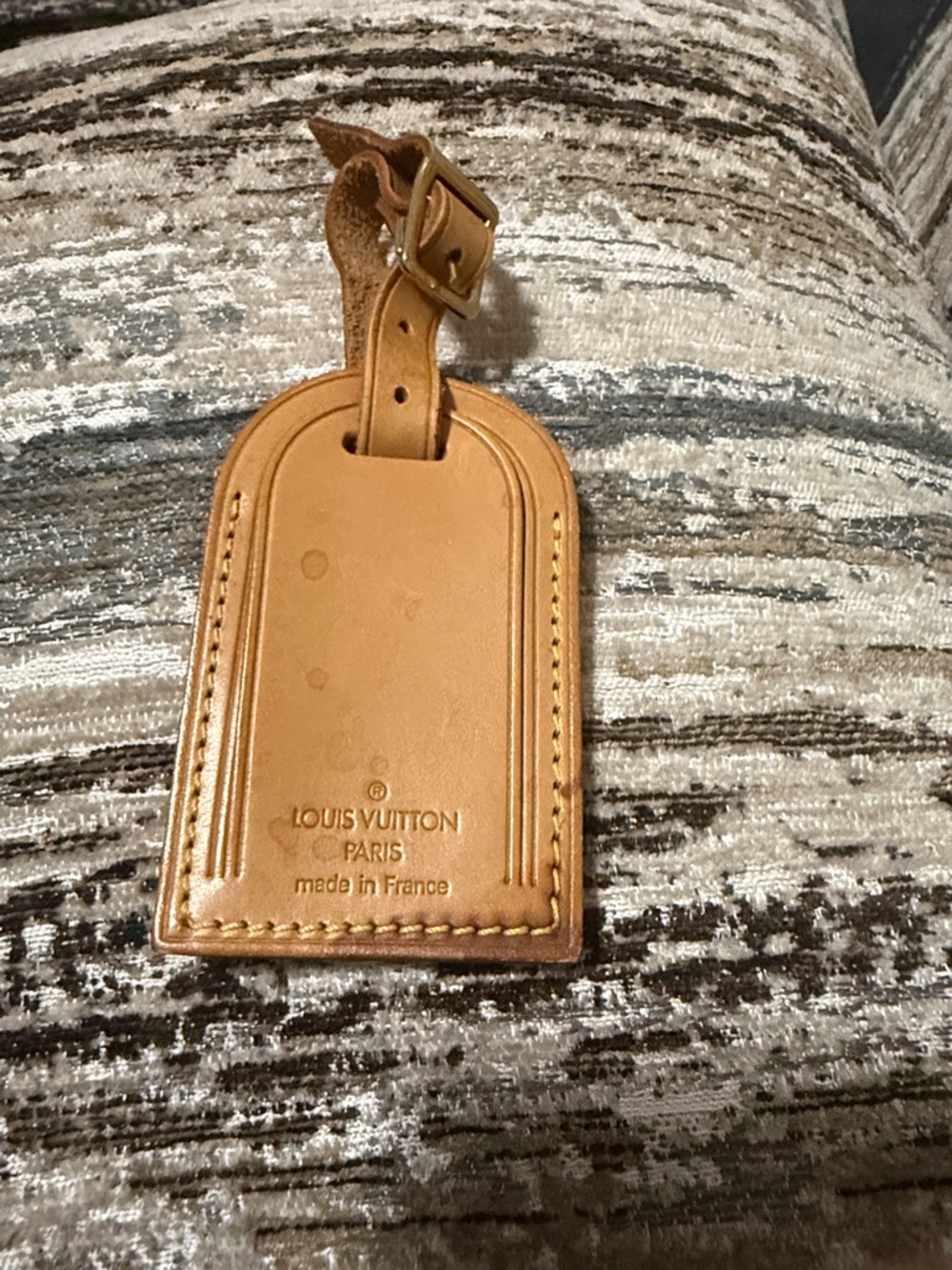 Louis Vuitton Natural Vachetta Leather Luggage Tag - Tan